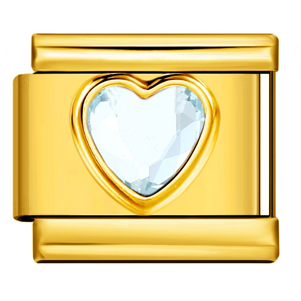 White Gem Heart
