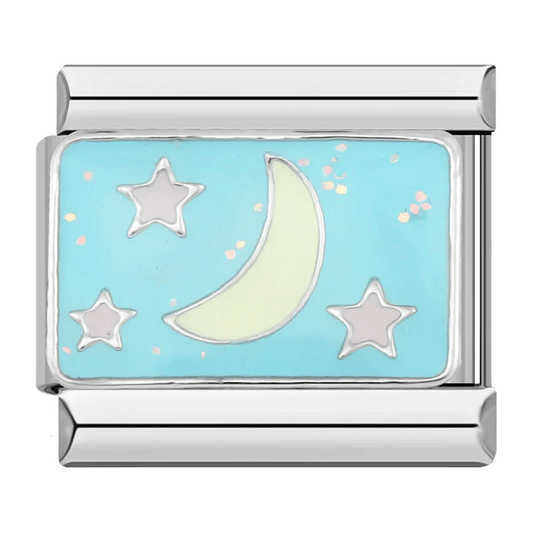 Croissant de lune et étoiles