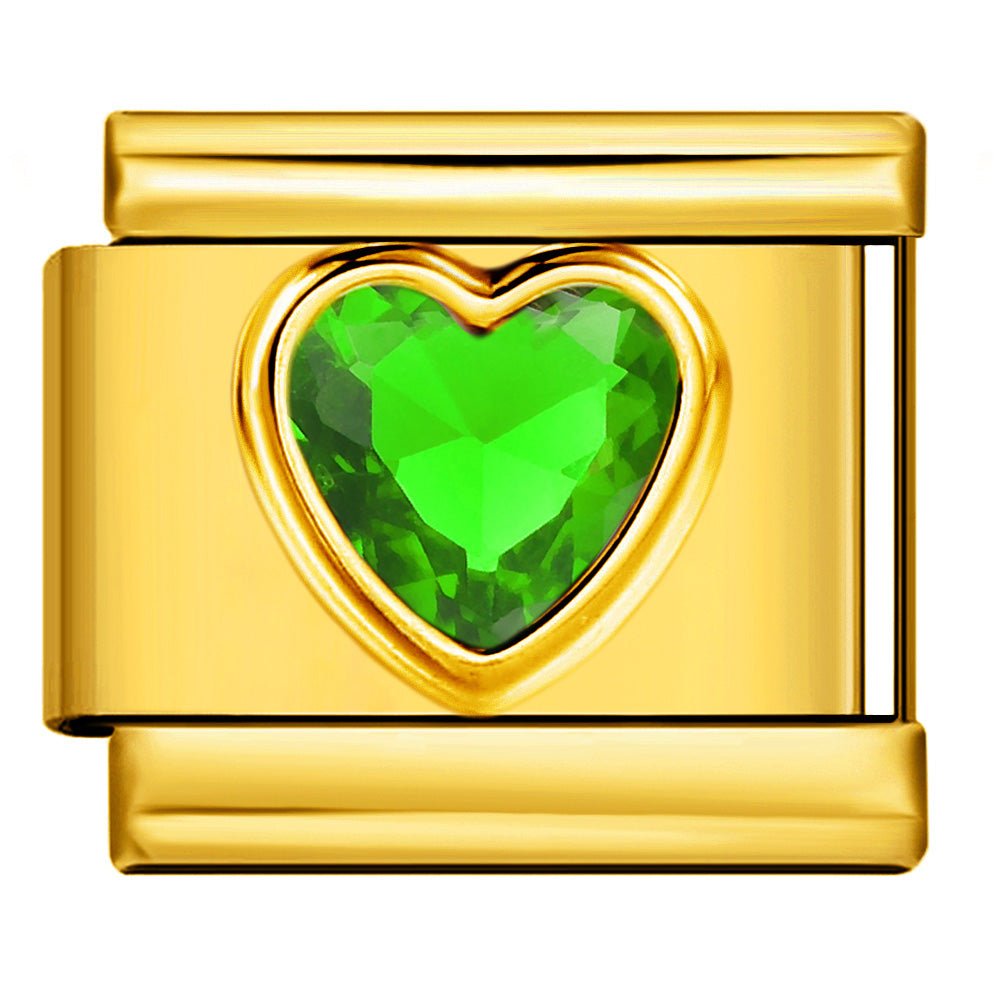 Green Gem Heart