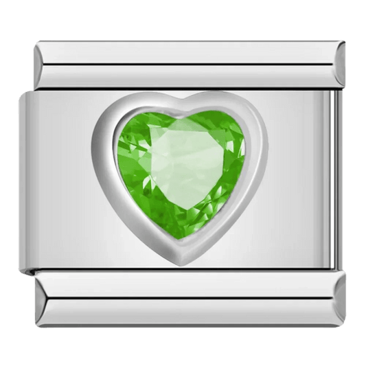 Cœur gemme vert